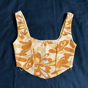 Zara multicolor crop top